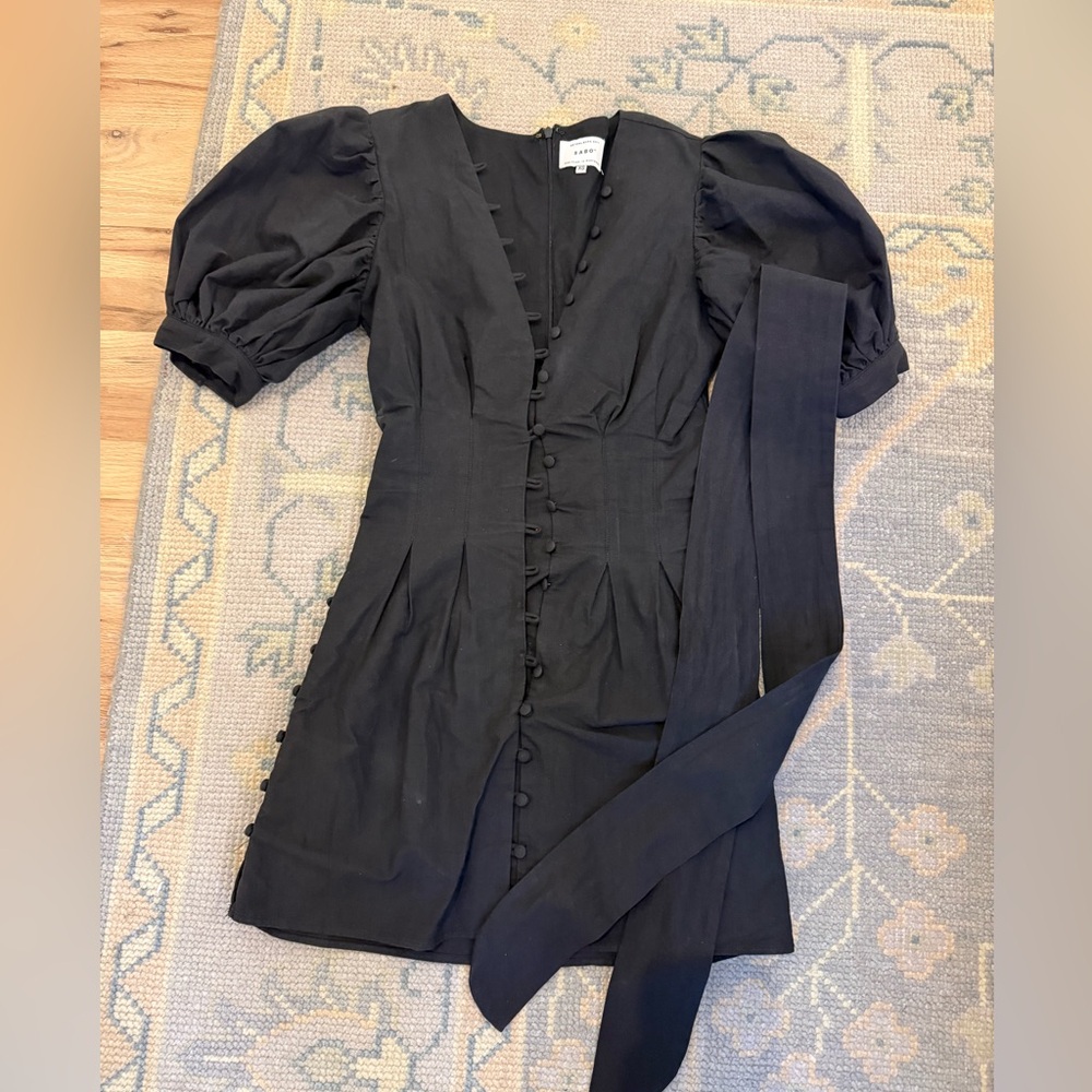 Sabo Skirt Black Tie Mini Dress